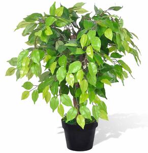 Umělý trpasličí fíkus (fíkovník) v květináči 60 cm 241358
