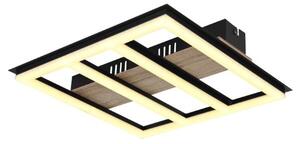 GLOBO 67291-18 FROOMY stropní svítidlo LED 18W/1700lm 3000K matná černá, vzhled dřeva
