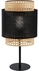 Stolní lampa BOHO 1xE27/15W/230V černá/ratan