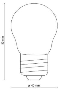 LED Žárovka CLEAR G45 E27/4,5W/230V 2200K
