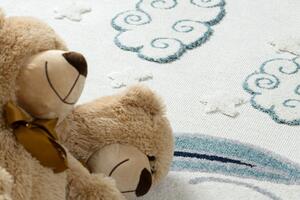 Dětský koberec YOYO GD49 bílý / šedý - jednorožec