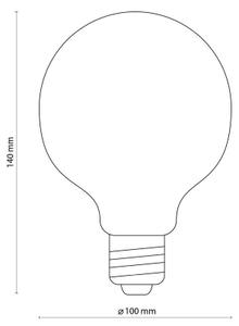 LED Žárovka AMBER G95 E27/6,5W/230V 3200K