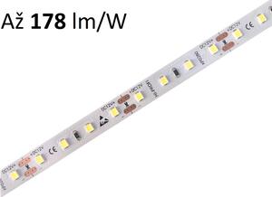 HI-PROFI LED pásek 9,6W/m, 12V, 167-178lm/W, IP20, 80LED/m Barva světla: Teplá bílá, 3000K