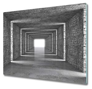 Skleněná krájecí deska Cihlový tunel 60x52 cm
