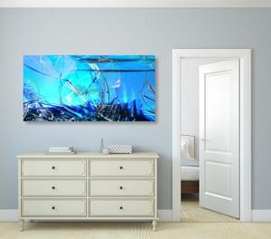 Obraz abstrakce podvodního světa - 100x50 cm