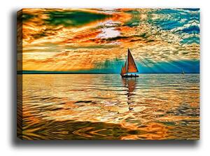 Wallity Obraz na plátně Boat trip 30x70 cm
