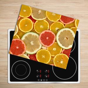 Skleněná krájecí deska Citrusové ovoce 60x52 cm