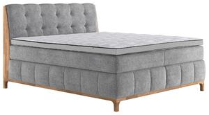 POSTEL BOXSPRING, 180/200 cm, barvy stříbra MID.YOU - Manželské postele, Online Only