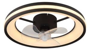 GLOBO 03651 GATIAN stropní svítidlo s ventilátorom D495mm LED 30W/2215lm 2700-6500K černá, bílá, dálkový ovladač