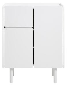 Bílá skříňka 80x100x40 cm Bera – Unique Furniture