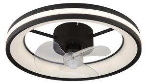 GLOBO 03651 GATIAN stropní svítidlo s ventilátorom D495mm LED 30W/2215lm 2700-6500K černá, bílá, dálkový ovladač