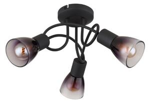 GLOBO 54312-3D SATELLA stropní svítidlo D380mm 3xE14 černá matná, kouřová