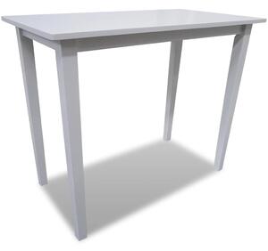 Bílý dřevěný barový stůl 241701