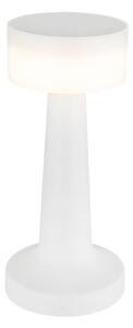 GLOBO 58447W ANGELIKA dotyková stolní lampička V215mm LED 1W/55lm 2700+6500+4000K bílá, včetně baterie CR18650 800mAh 3,7V, USB-C kabel