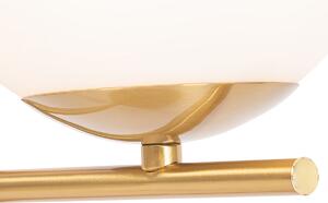 Stolní lampa ve stylu Art Deco zlato a opálové sklo - Flore