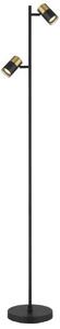 GLOBO 57850S BRISBON stojací lampa V1540mm 2xGU10 černá, měděná matná