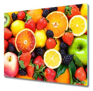 Skleněná krájecí deska Barevné ovoce 60x52 cm