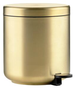 Nášlapný odpadkový koš z nerezové oceli v mosazné barvě 4 l Ume Brass – Zone