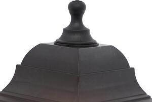 Klasické černé venkovní nástěnné svítidlo s detektorem pohybu - Capital