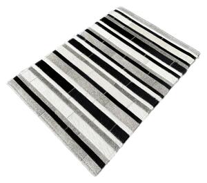 Kožený koberec, předložka šedý S