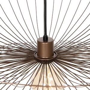 Designová závěsná lampa bronzová 66 cm - Pua