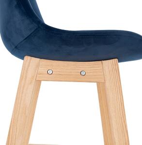 Kokoon Design Barová židle Basil Mini Barva: modrá/přírodní