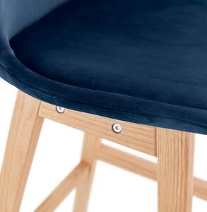 Kokoon Design Barová židle Basil Mini Barva: modrá/přírodní