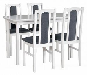 Jídelní židle, Bosanova TYP 7, bílá/tmavě šedá
