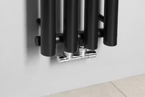 Sapho Pilon koupelnový radiátor designově 180x27 cm černá IZ122