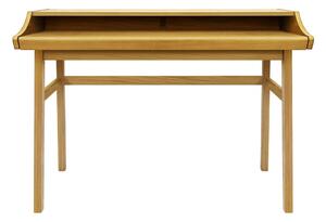 Pracovní stůl v dekoru dubu se sekretářem 44x115 cm Carteret – Woodman