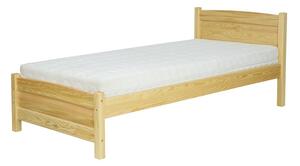 Drewmax Vyvýšená borovicová postel LK125 80 x 200 cm