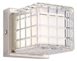 GLOBO 21009W LUNKI dotyková stolní lampička LED V100mm 2,5W/206lm 2700+6500+4000K matný nikl, průhledná, včetně baterie CR18650 1800mAh 3,7V, USB-A 2.0 - USB-C