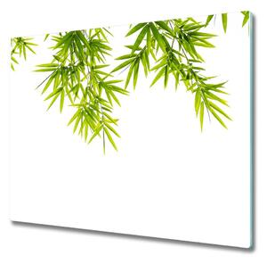 Skleněná krájecí deska Bambusové listy 60x52 cm
