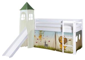 POSTEL S PROSTOREM NA HRANÍ, 90/200 cm vícebarevná, bílá MID.YOU - Dětské postele, Online Only