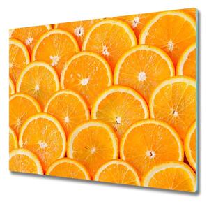 Skleněná krájecí deska Oranžové plátky 60x52 cm