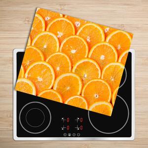 Skleněná krájecí deska Oranžové plátky 60x52 cm
