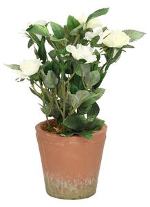 Dekorace White Rose 24cm