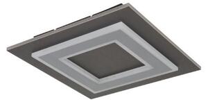 GLOBO 48033-24 JAYDEN stropní svítidlo LED 320x320mm 24W/680lm 3000K antracit, šedá, bílá