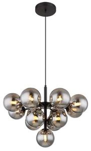 GLOBO 56143-13 GRAPPY závěsné svítidlo D560mm 13xG9 černá matná, kouřová