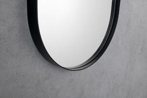 Sapho PUNO oválné zrcadlo v rámu 40x70cm, černá mat