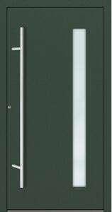 Hliníkové vchodové dveře FM Turen Premium P90 M04 zelená RAL6009