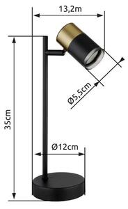 GLOBO 57850T BRISBON stolní svítidlo V350mm 1xGU10 černá, měděná matná