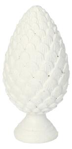 Dekorace White Cone 13cm
