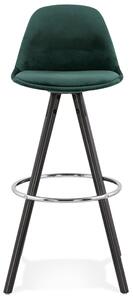 Kokoon Design Barová židle Franky Barva: smaragdová/přírodní