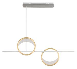 GLOBO 67333-40H UMBRA závěsné svítidlo LED 40W/1761lm 2700-6500K stříbrná, zlatá, bílá, dálkový ovladač