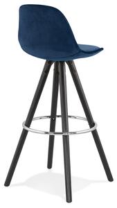 Kokoon Design Barová židle Franky Barva: modrá/přírodní