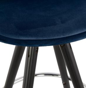 Kokoon Design Barová židle Franky Barva: modrá/černá