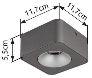 GLOBO 43100-1 HANGARAU povrchové bodové svítidlo LED 6,5W/360lm 3000K tmavošedá, šedá