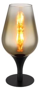 GLOBO 15552T2 LAVUS stolní lampička V310mm 1xE27 černá, průhledná zlatá