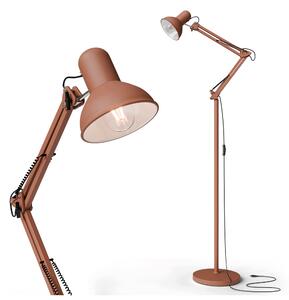 Červená stojací lampa E27 190 cm, nastavitelná